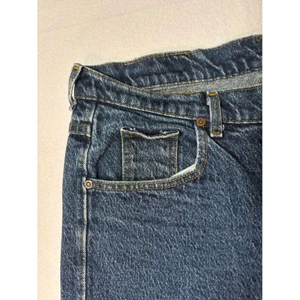 Vintage Lee Jeans Mens 38x34 Blue Denim Straight Leg Made in USA 100% Cotton